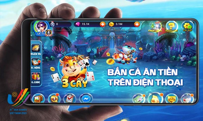bắn cá ăn xu trong siêu thị